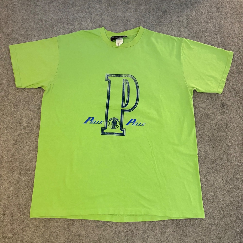 Vintage Y2K Marc Buchanan Pelle Pelle Center Logo Spell Out Classic T Shirt XXXL